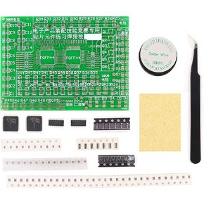 Soldering Practice Kit,3 Kits SMD SMT Weldering Skills Training Board(Soldering-All)