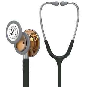 3M 5870 Littmann Classic III Rainbow-Finish Chestpiece Monitoring Stethoscope with 27" Black Tube, Black Stem and Headset