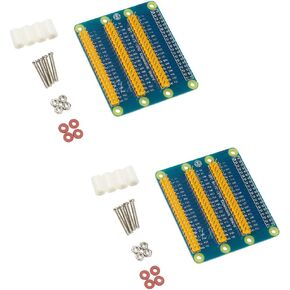 HiLetgo 2pcs GPIO Expansion Board Raspberry Pi Shield for Raspberry PI 4B/3B+ With Screws