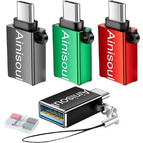 USB C to USB Adapter(8 Pack),USB to USB C Adapter,USB C to USB A Adapter,USB C to USB 3.0 Adapter,USB C to USB Converter for iPhone 15,MacBook Pro/Air,iPad Pro,Galaxy S20-S23 and More,Grey