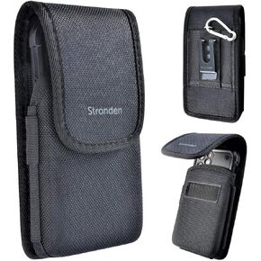 Stronden Heavy Duty Holster for Samsung Galaxy S24 Ultra, S23 Ultra, S22 Ultra, S21 Ultra, Google Pixel 9 Pro XL, 8 Pro, 7 Pro - Military Grade Nylon Rugged Pouch (Fits Otterbox Defender Case on)