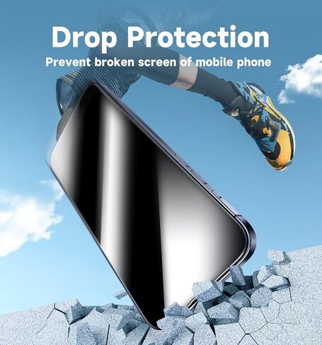 MAGIC JOHN 2 Pack لهاتف iPhone 16 Pro Max 6.9 بوصة واقي شاشة من الزجاج المقوى للخصوصية، إزالة تلقائية للغبار، خالية من الفقاعات، سهلة التركيب in Saudi Arabia