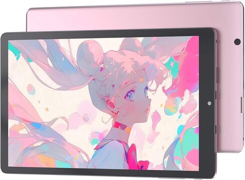 8.0 inch Pink Tablet Ultra-Thin Small Tablet Laptop Atom-Z8350 CPU 4G DDR3 128GB EMMC with 1.44GHz/ 1280 * 800 IPS Screen/Win 10 Pro/2MP + 5MP Camera/WiFi/Bluetooth (4G+128GB,Rose Gold) in Kuwait
