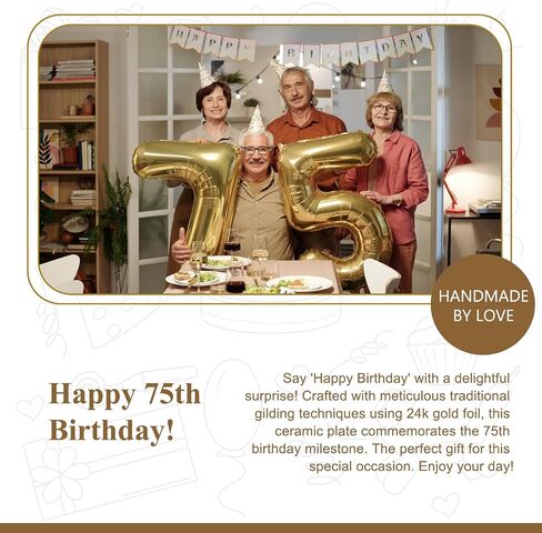 هدايا عيد الميلاد السبعين للنساء والرجال - لوحة عيد الميلاد السبعين مع رقائق الذهب عيار 24 قيراط، زينة عيد الميلاد السبعين للنساء، أفضل الهدايا للمرأة البالغة من العمر 70 عامًا in Saudi Arabia