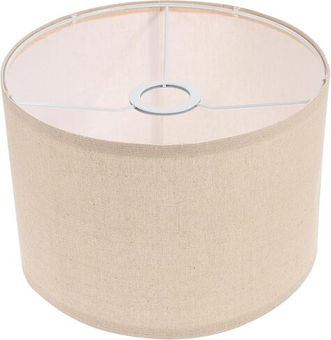 عاكس الضوء الطبل - أباجورة مصباح أرضية متوسطة الحجم من القماش E27، غطاء مصباح من القماش، غطاء مصباح قابل للفصل، تركيبات إضاءة يدوية لمصباح Tbale، 10 * 7 بوصة in Kuwait