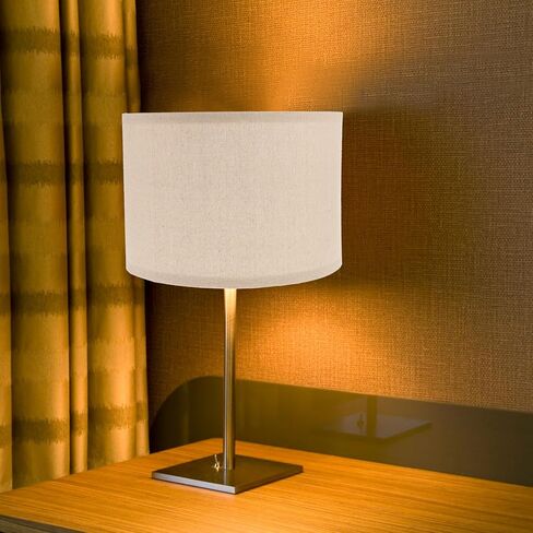 عاكس الضوء الطبل - أباجورة مصباح أرضية متوسطة الحجم من القماش E27، غطاء مصباح من القماش، غطاء مصباح قابل للفصل، تركيبات إضاءة يدوية لمصباح Tbale، 10 * 7 بوصة in Kuwait