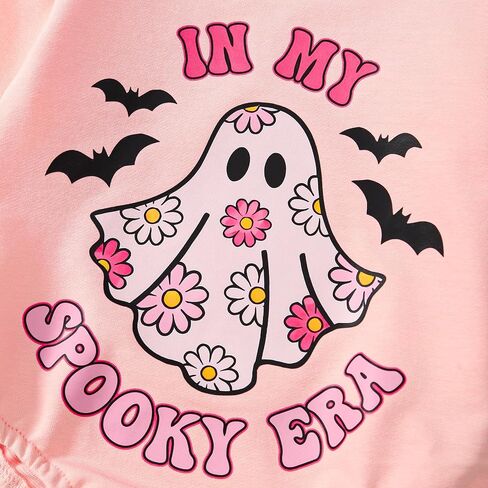 Baby Girl Halloween Outfit Ghost/Pumpkin Romper Fall Bubble Bodysuit 0-18M in Saudi Arabia