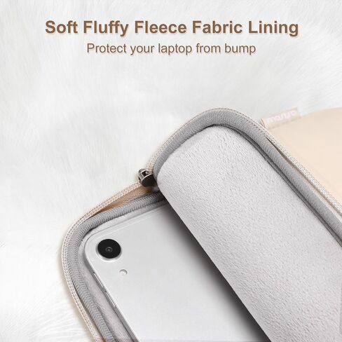 MOSISO Tablet Sleeve Case for 11 inch iPad Pro M4 & iPad Air M2 2024, iPad Pro 11 M2 M1, iPad 10th 10.9, iPad 9/8/7 10.2, iPad Air 5/4 10.9, Galaxy Tab 11, Rectangle Quilted Puffy Carrying Case, Sand in Saudi Arabia