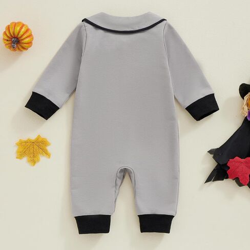 FYBITBO My First Halloween Baby Boy Girl Outfit Hey Boo Pumpkin Jumpsuit Romper Newborn Halloween Onesie Clothes in Saudi Arabia