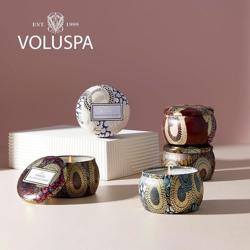 Voluspa Goji Tarocco Orange Petite Tin Candle, 4 Ounces in Kuwait