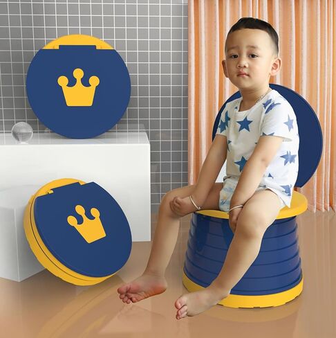 Collapsible Potty for Toddler Travel, Portable Potty for Toddler Travel, Car Potty with Storage Bag, 4 Car Seat Hooks (Green) in Saudi Arabia