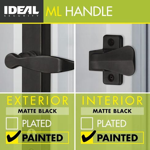 شركة Ideal Security Inc. مجموعة رافعة SK1215W ML مع مفتاح Deadbolt، عمودين مع برغي ربط، أبيض، in Saudi Arabia