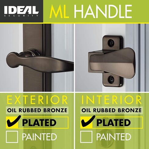 شركة Ideal Security Inc. مجموعة رافعة SK1215W ML مع مفتاح Deadbolt، عمودين مع برغي ربط، أبيض، in Saudi Arabia