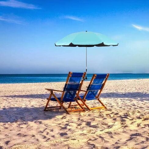 Chair Umbrellas with Universal Adjustable Clamp,Clip on Parasol Sun Shade for Patio Beach Wheelchairs Golf Carts in Saudi Arabia