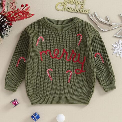 Toddler Baby Girl Boy Knit Sweater Infant Warm Pullover Knitwear Crew Neck Sweaters Fall Winter Clothes in Saudi Arabia