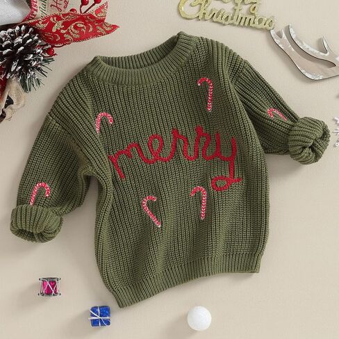 Toddler Baby Girl Boy Knit Sweater Infant Warm Pullover Knitwear Crew Neck Sweaters Fall Winter Clothes in Saudi Arabia