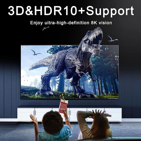 محول HDMI، محول HDMI 2.1 8K، محول مقسم HDMI ثنائي الاتجاه 2 في 1 مع جهاز تحكم عن بعد بالأشعة تحت الحمراء، صندوق تبديل HDMI يدعم 8K@60 هرتز، 4K@120H، متوافق مع Xbox Series X، Xbox One X، PS5 in Saudi Arabia