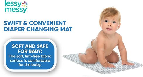 Diaper Changing Mat Portable Changing Pad-The Only Baby Changing Mat That is Washer/Drier Safe Waterproof Diaper Changing Pad Travel Extra Large (Animal Print) in Saudi Arabia