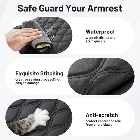 Autorder Center Console Cover for Toyota 4Runner 2010-2022 2023 2024 Accessories Armrest Cover Anti-Scratch Middle Console Pad Leather Armrest Protector in Saudi Arabia
