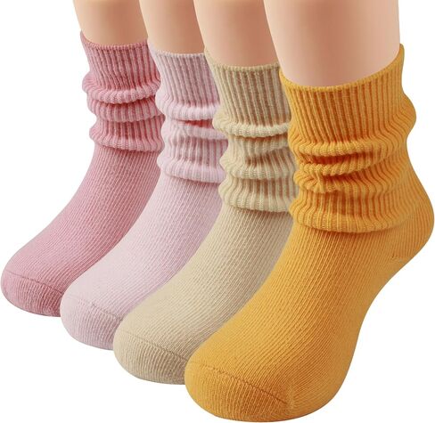 COTTON DAY Baby Infant Toddler Seamless Triple Roll Turn Cuff Slouch Socks Gift Box in Saudi Arabia