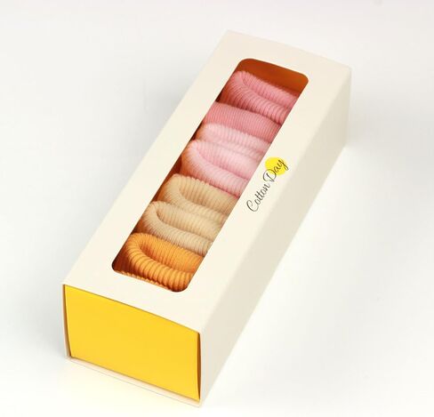 COTTON DAY Baby Infant Toddler Seamless Triple Roll Turn Cuff Slouch Socks Gift Box in Saudi Arabia