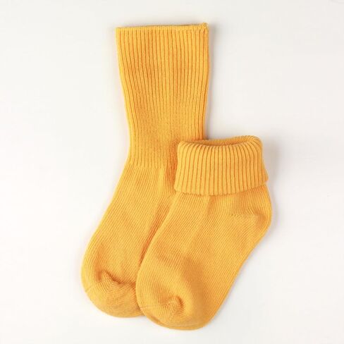 COTTON DAY Baby Infant Toddler Seamless Triple Roll Turn Cuff Slouch Socks Gift Box in Saudi Arabia