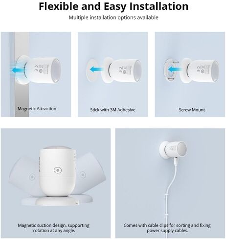 Smilewolf SNZB-06P Zigbee مستشعر الوجود البشري كاشف Rardar مستشعر الحركة أتمتة المنزل الذكي لـ Alexa Alice ZHA Zigbee2MQTT (1) in Kuwait