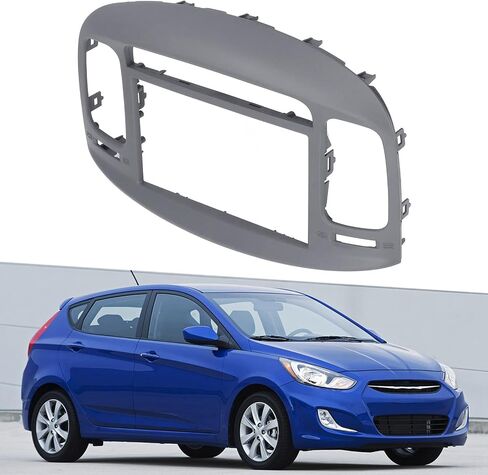 2008 Accent Hatchback Radio Dash Bezel، 2007 Accent Dash Bezel Kit، لوازم أخرى، 2DIN Car Stereo Radio Fascia Dash Panel DVD Frame ABS لاستبدال Accent 2009‑2012 in Saudi Arabia
