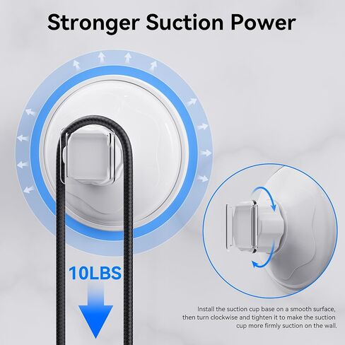 Shower Phone Holder Waterproof,360° Degree Rotating Suction Cup Phone Wall Mount Stand, Repeatable,for Bathroom Mirror Bathtub Kitchen,Shower Accessories for 4-7" Phones in Kuwait