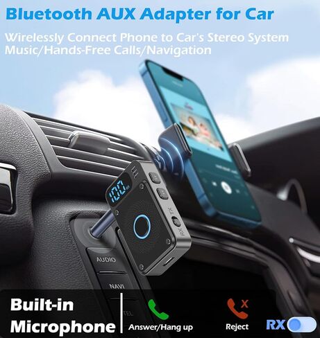 جهاز استقبال إرسال بلوتوث 5.4 من KAIY، محول بلوتوث لسماعات الرأس الطائرة، محول بلوتوث AUX للسيارة، جهاز إرسال بلوتوث لأجهزة الكمبيوتر التلفزيونية، محول بلوتوث لجهاز استقبال ستيريو in Kuwait