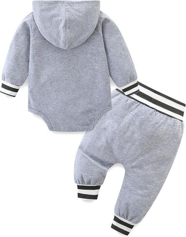 Newborn Baby Boy Clothes Mamas Letter Print Plaid Hoodies Long Sleeve Tops Long Pants 2PCS Sweatsuit Set in Saudi Arabia