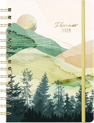 2025-2026 Planner - Planner Weekly and Monthly 2025-2026, JUL. 2025 - JUN. 2026, 6.4" x 8.5", Academic Calendar with Monthly Tabs, Sturdy Cover, Premium Paper, Back Pocket, Strong Twin-wire Binding in Saudi Arabia