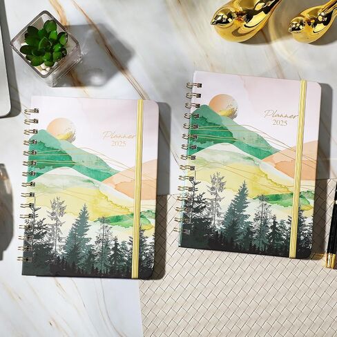 2025-2026 Planner - Planner Weekly and Monthly 2025-2026, JUL. 2025 - JUN. 2026, 6.4" x 8.5", Academic Calendar with Monthly Tabs, Sturdy Cover, Premium Paper, Back Pocket, Strong Twin-wire Binding in Saudi Arabia