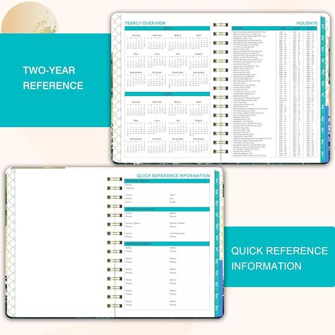 2025-2026 Planner - Planner Weekly and Monthly 2025-2026, JUL. 2025 - JUN. 2026, 6.4" x 8.5", Academic Calendar with Monthly Tabs, Sturdy Cover, Premium Paper, Back Pocket, Strong Twin-wire Binding in Saudi Arabia