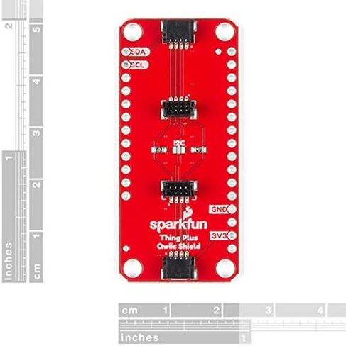 SparkFun Qwiic Shield for Thing Plus - لوحة متوافقة مع 4 منافذ اتصال Qwiic 3.3 فولت in Saudi Arabia