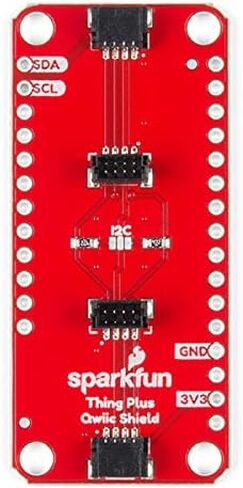 SparkFun Qwiic Shield for Thing Plus - لوحة متوافقة مع 4 منافذ اتصال Qwiic 3.3 فولت in Saudi Arabia