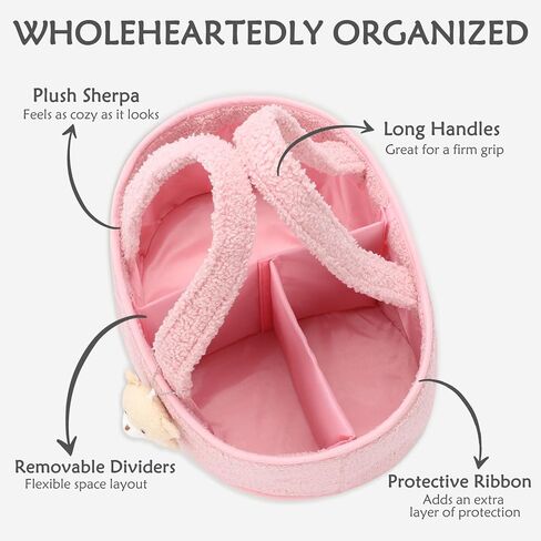 CLYMENE Baby Diaper Caddy Organizer, Nursery Storage Basket for Diapers and Wipes - Newborn Changing Table Essentials, Baby Gift Registry for Baby Shower - Diaper Tote Bag for Car Travel - Powder Pink in Saudi Arabia