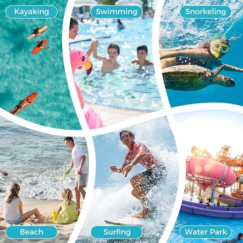 حقيبة هاتف كبيرة عائمة مقاومة للماء من جوتو مع حزام خصر قابل للتعديل، محفظة حقيبة جافة مقاومة للماء للهاتف المحمول وساعة جواز السفر والأشياء الثمينة، ضرورية للشاطئ للسباحة والغطس in Kuwait