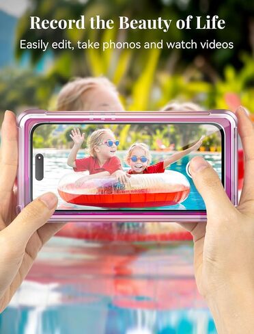 TOPGO Waterproof Phone Case with Crossbody Lanyard for Snorkeling, Diving and Filming [Underwater Screen Touchable & Water Protector] Cell Phone Dry Box Up to 7 inch for iPhone/Galaxy/Pixel- Pink in Saudi Arabia