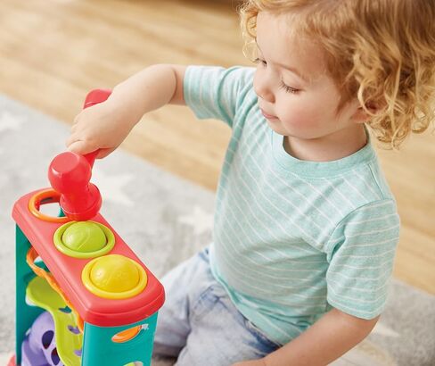 Kidoozie Pound-A-Ball Tower - لعبة كرة الأطفال والمطرقة - لعبة حسية آمنة للأعمار من 12 شهرًا فما فوق in Kuwait
