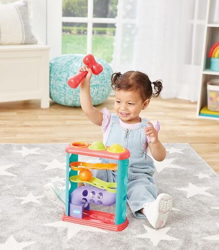 Kidoozie Pound-A-Ball Tower - لعبة كرة الأطفال والمطرقة - لعبة حسية آمنة للأعمار من 12 شهرًا فما فوق in Kuwait