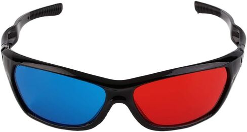 Black Adult Black Frame Red Blue 3D Glasses for Dimensional Anaglyph Movie Game in Saudi Arabia