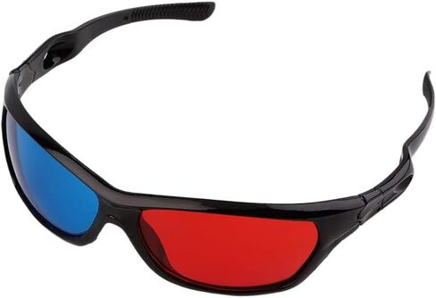 Black Adult Black Frame Red Blue 3D Glasses for Dimensional Anaglyph Movie Game in Saudi Arabia