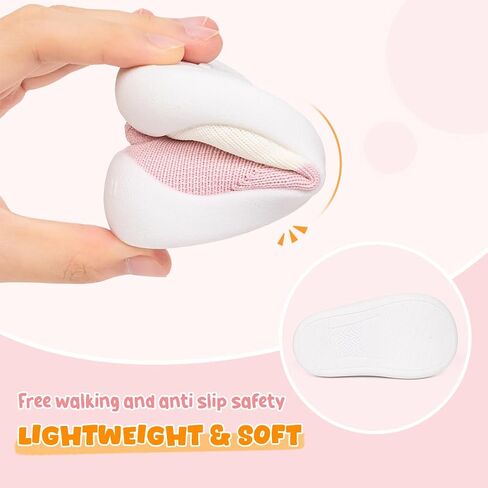 Oamico Baby Sock Shoes Non-Slip Slip-On Walking Shoes Newborn Breathable Lightweight Slippers with Soft Rubber Sole Indoor Outdoor Sneakers in Saudi Arabia