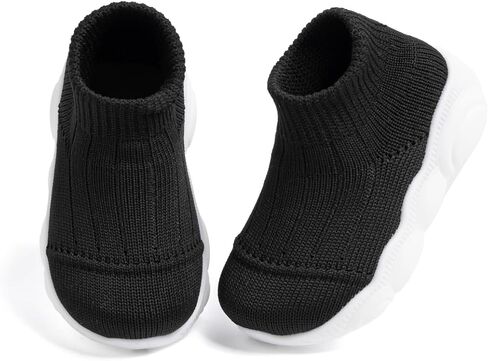 Oamico Baby Sock Shoes Non-Slip Slip-On Walking Shoes Newborn Breathable Lightweight Slippers with Soft Rubber Sole Indoor Outdoor Sneakers in Saudi Arabia