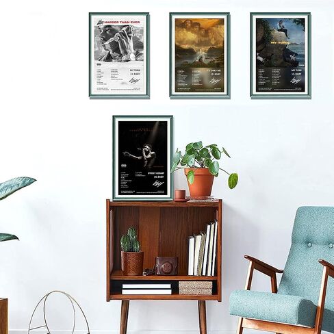 sigeliu Lil Peep Poster Album Cover Limited Edition Posters (Set of 4) Unframed 8in x 12in(20x30cm) Wall Art Decor Print Picture Paintings for Living Room Bedroom Decoration in Saudi Arabia