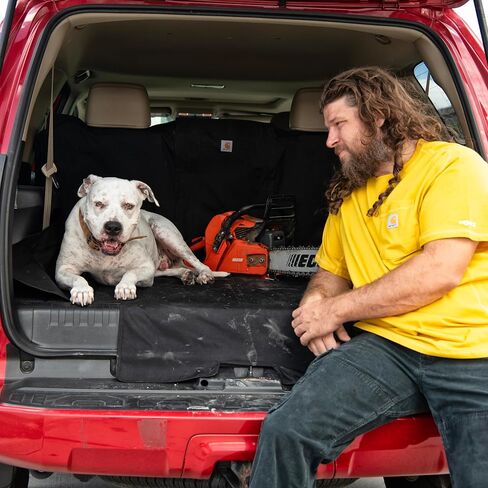بطانة Carhartt Universal Fitted Nylon Duck Cargo Liner، بطانة متينة طاردة للماء، تناسب مجموعة متنوعة من أحجام منطقة الشحن، أسود in Saudi Arabia