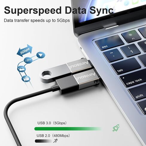 USB C to USB Adapter(8 Pack),USB to USB C Adapter,USB C to USB A Adapter,USB C to USB 3.0 Adapter,USB C to USB Converter for iPhone 15,MacBook Pro/Air,iPad Pro,Galaxy S20-S23 and More,Grey in Saudi Arabia
