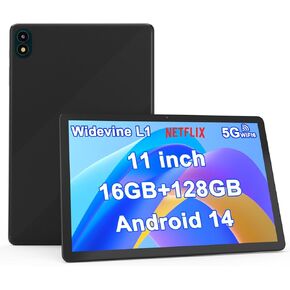 Tablet 11-inch Tablet, 16GB + 128GB, Android 14 Tablet, 1TB Expandable, 13MP Camera, Octa-Core Processor 5G WiFi 8000MAH Battery 11'' IPS HD Touchscreen Google Tableta.