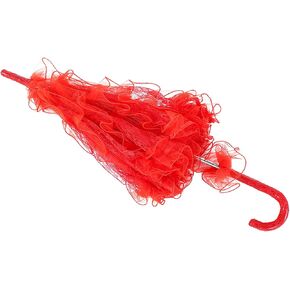 دعامة تصوير حفل زفاف، أنيقة وعصرية مقاس 19.73.92.4 بوصة لتزيين الاحتفالات ومظلة من الدانتيل ومظلة زفاف، لكشك الصور (أحمر) in Kuwait